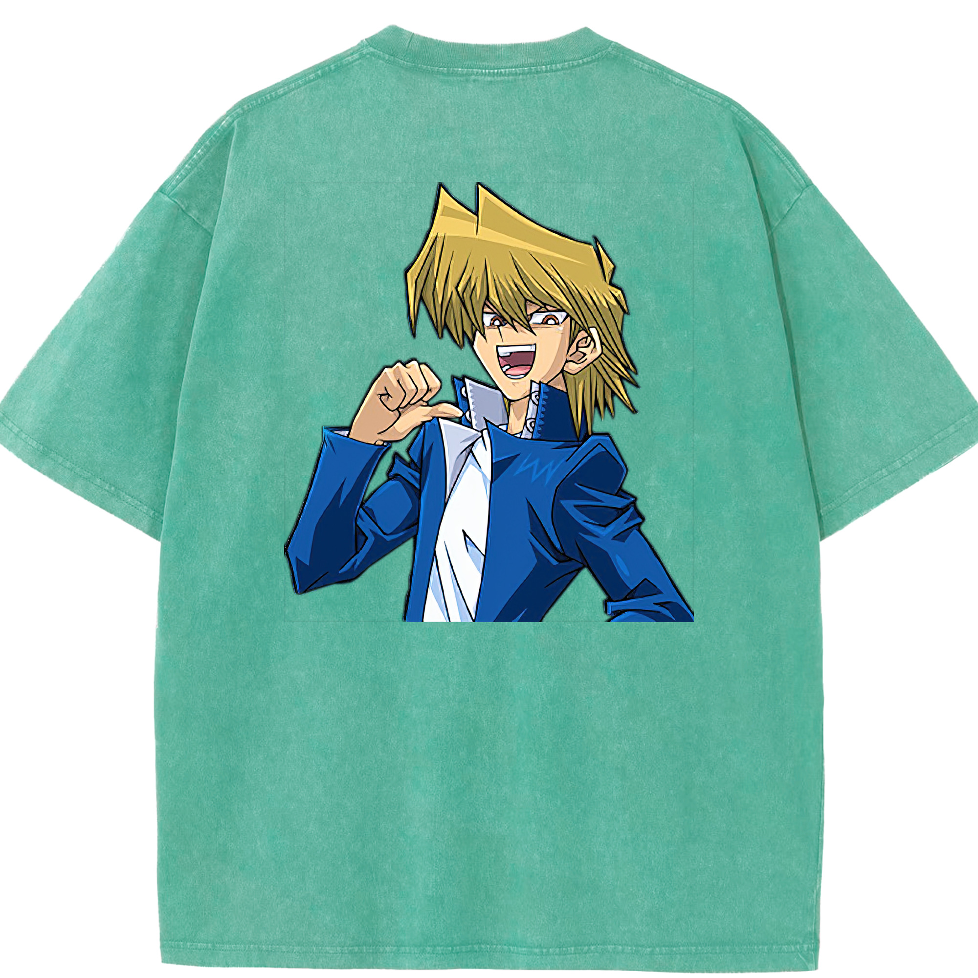 （画像用） 遊☆戯☆王 Yu-Gi-Oh! 綿100% ヴィンテージ風 半袖Tシャツ（背面プリント）